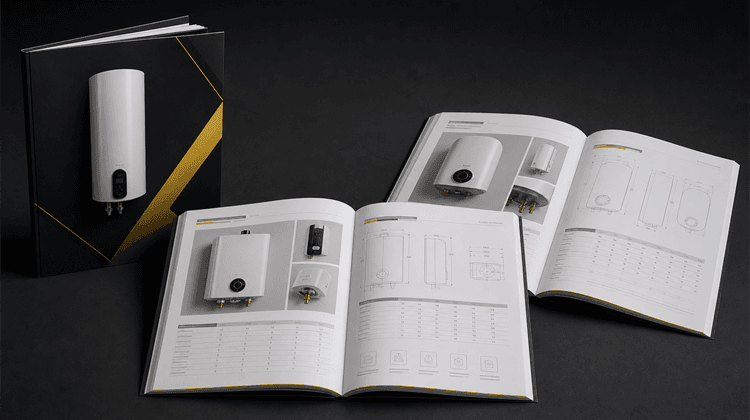 ALEO electric water heater catalog preview